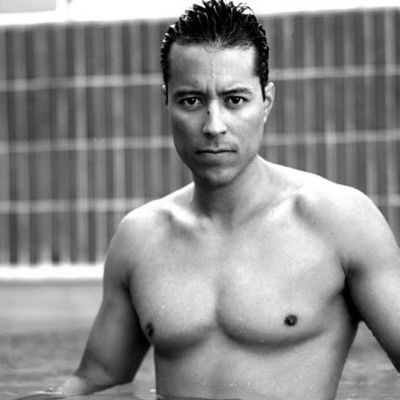 Photo of Yancey Arias in a swimming pool.